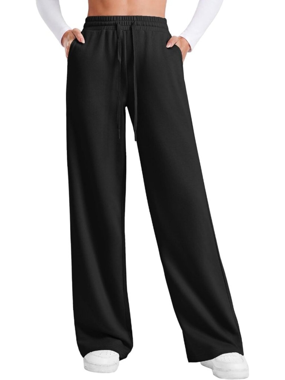 High Waisted Wide Leg Sweatpants for Women - Petite, Regular & Tall Sizes